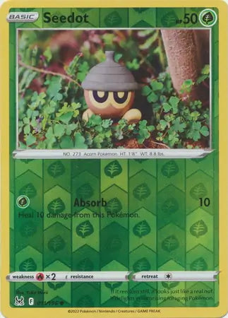 Lost Origin Seedot #11/196 reverse holo